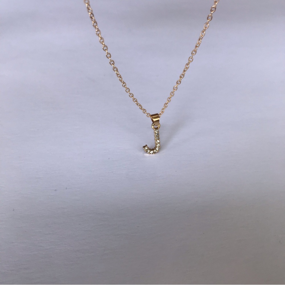 Initial J Necklace - $5 add on